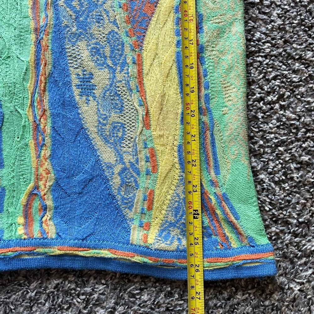 Zava Colorful Long Sleeve Top Womens Medium Boho Festival Coogi Retro Pullover - Picture 6 of 8